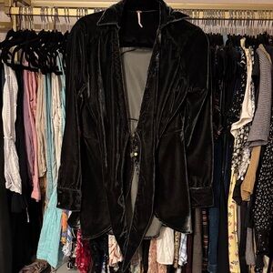 Free people velvet blouse